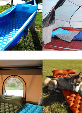Outdoor Camping Inflatable Honeycomb Mattress Tent Sleeping Mat