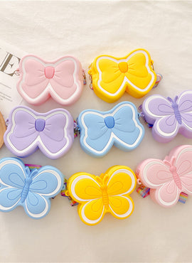 Children's Silicone Cute Butterfly Shoulder Bag